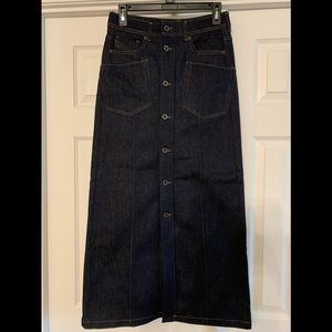 Diesel Black Gold Denim Maxi Skirt size Small
